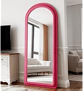 ZMYCZ Full Length Mirror, Floor Mirror with Stand, 63"x24" Freestanding Arched Mirror Full Length...