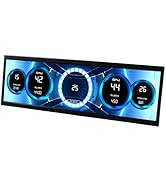 VSDISPLAY 14.5'' 14.5 Inch 2560x720 2K IPS LCD Monitor Stretched Bar Display for Computer PC Case...