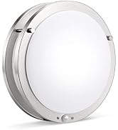 LINEWAY Motion Sensor Ceiling Light LED Flush Mount Ceiling Light Fixture 10.62inch 20W 1980 Lume...
