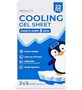 LotFancy Fever Patch for Kids, 22 Sheets, Fever Reducer, Baby Cooling Pads, Gel Cool Patch for Fe...