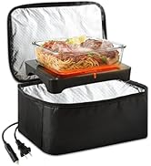 Mini Electric Heated Lunch Box 100W, 3 in 1 Portable Food Warmer for Adults, Great for Reheat & C...