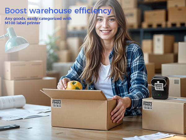 bluetooth label maker for warehouse