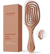 AIMIKE SpiraFlexi Hair Brush, Soft Bristles Vented Detangler Brush for Fine Fragile Hair, Gentle ...