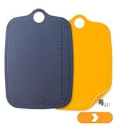 Deiss LUX Durable TPU Cutting Boards for Kitchen, Set of 2, Double-Sided Non-Slip Chopping Board