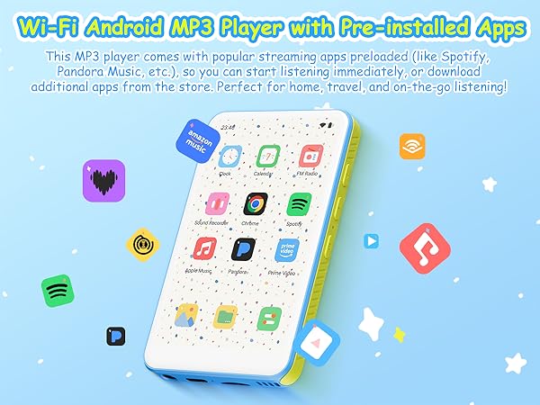mp3 player with Bluetooth and wifi