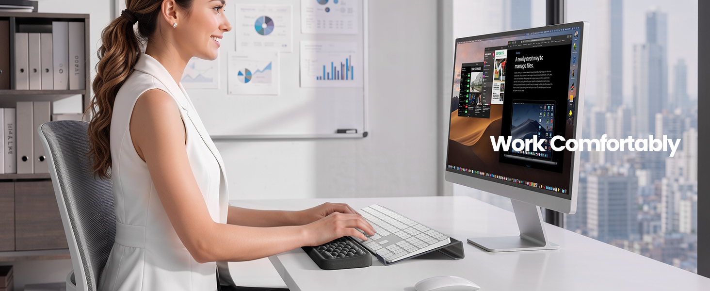 keyboard pad with wrist support