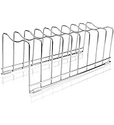FLSEPAMB Pot Lid Organizer Pot Lid Rack Holder Suitable for Bakeware Dish Plate, Cutting Boards, ...