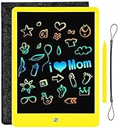 Sketch Pads for Drawing Kids, LEYAOYAO LCD Writing Tablet with Protect Bag Etch a Pads,Colourful ...