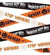 SWRT Halloween Decorations Caution Tape, 3 in x 90 ft Halloween Party Decorations Indoor Outdoor,...