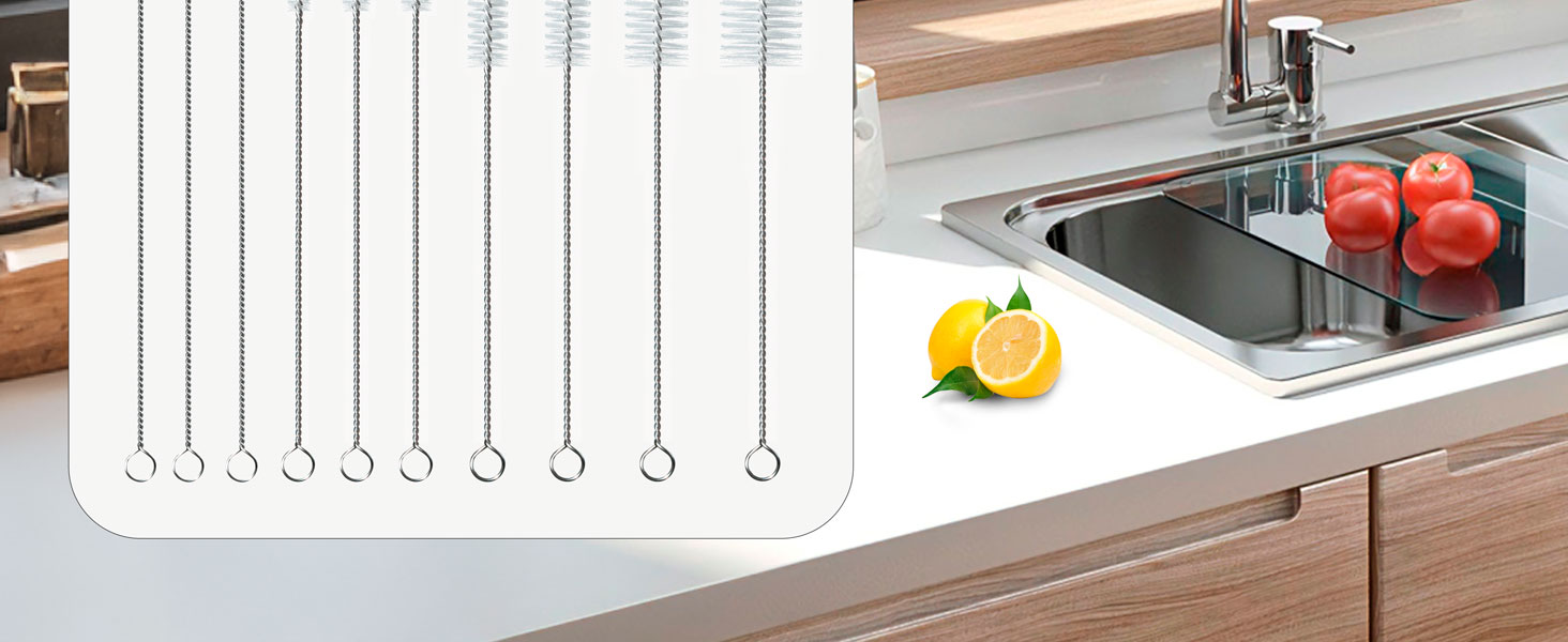 Straw Cleaner Brush, Glass Pipe Straw Cleaning Brush Kit