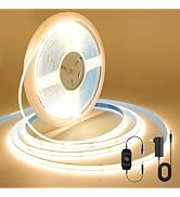 AUZIWE COB LED Strip, 32.8ft Warm White 3000K COB LED Strip Light, Dimmable LED Light Strip, CRI9...