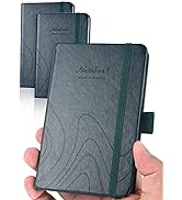AISBUGUR Pocket Notebook Small Notebook 2-Pack, 3.7" x 5.7" pocket notebook hardcover Total 320 P...