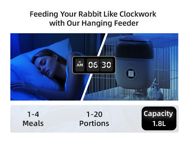 rabbit food dispenser