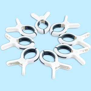 white clips