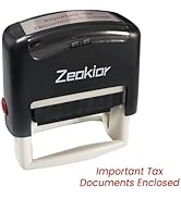 Important Tax Documents Enclosed Stamp, Self Inking Office Rubber Stamp for for Business Accounti...