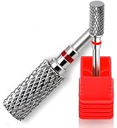 FATUXZ 3/32" Carbide Nail Drill Bits, Remove Acrylic or Hard Gels Quickly and Safely, Two Way Rot...
