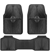 CAR PASS Heavy Duty Rubber Car Mats,Car Floor Mats All Weather, Waterproof Trim-to Fit Automotive...