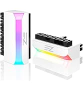 EZDIY-FAB ATX 24-pin 90 Degree Power Connector Adapter 5V 3 Pin ARGB Rainbow Female to Male Power...