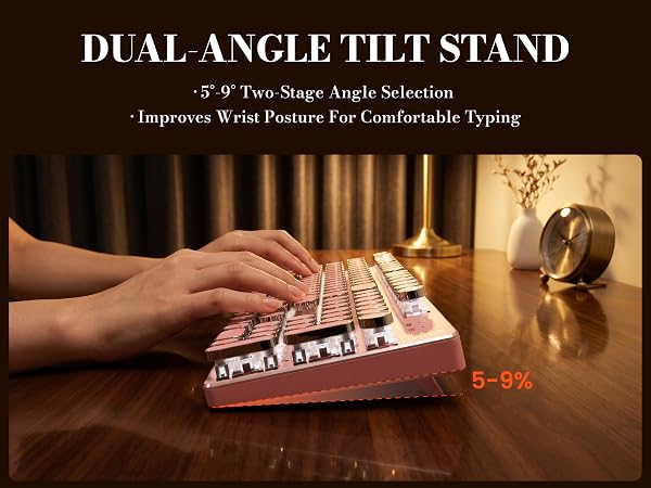 ergonomic wireless typewriter keyboard