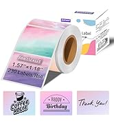 Joatuxul 1.57"×1.18" Thermal Label Stickers Purple, Thermal Printer Sticker Labels for Gift Wrapp...
