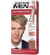 Just For Men Easy Comb-In Color Mens Hair Dye, Easy No Mix Application with Comb Applicator - San...