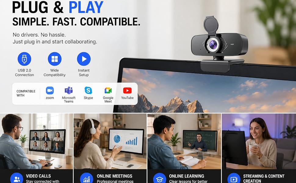 Multi-scenario webcam