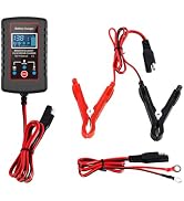 Sylvil Car Battery Charger, 12V Smart Fully Automatic Maintainer Trickle Charger with ASE Adapter...