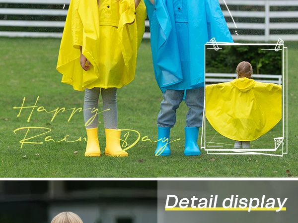 kid rain poncho