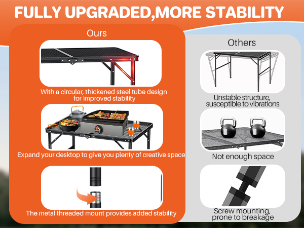 portable camping table