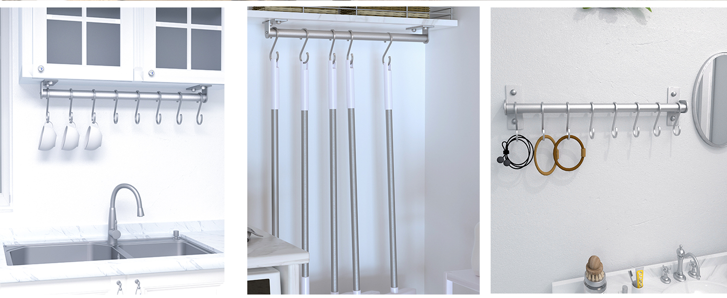 Kitchen utensil rack