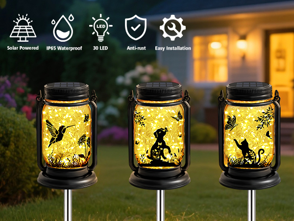 Hummingbird Solar Lanterns Outdoor