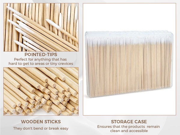 4 Inch Cotton Swabs for Makeup