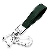 QBUC Genuine Leather Car Keychain,Universal Heavy Duty Metal Key Chain Accessories