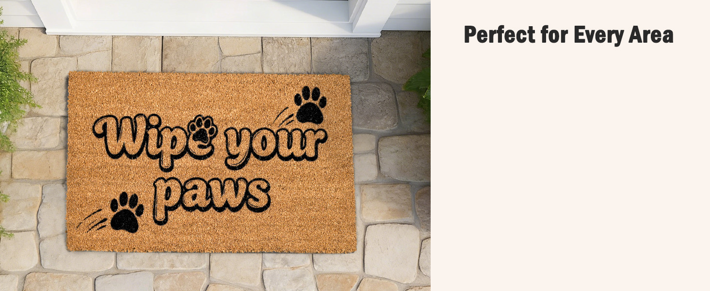 funny muddy coir welcome door mat natural fiber eco-friendly outdoor indoor outside doormat
