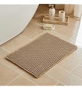 Triohero Waffle Bath Mat, Small Boho Bathroom Rugs Non Slip Washable, Ultra Soft Super Absorbent ...