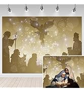 Mocsicka Birth of Jesus Backdrop 7x5ft Christmas Night Manger Nativity Photography Background Chr...