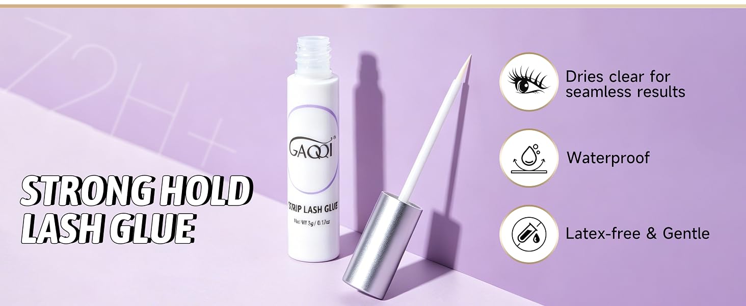 lashes with glue eyelash kit