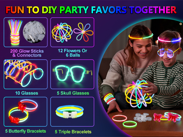 glow in the dark party supplies