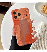 DEFBSC for iPhone 17 Pro Max Case,Cute Clear Wavy Art Design Aesthetic Pattern Phone Case for Wom...