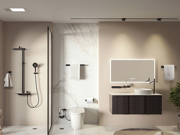 8 Piece Bathroom Hardware Set Matte Black