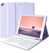 Keyboard Case for iPad 9th Generation 2021/8th Gen/7th Gen 10.2 Inch, Detachable Wireless with Pe...