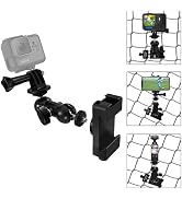 HAFOKO C08 Aluminum Baseball Fence Mount Compatible for GoPro 12 11/Mevo Start/DJI Osmo Pocket 3/...