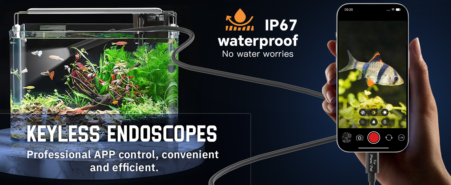 endoscope camera with light iphone