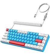 ZIYOU LANG RK-T8 Wired 65% Mechanical Gaming Keyboard with RGB LED Backlit Anti-ghosting TKL Mini...