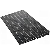 VEVOR 4" Rise Rubber Threshold Ramp, 3 Channels Cord Cover Wheelchair Ramp, No-Slip Surface, 2200...