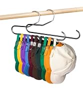 Hat Storage Organizer for Baseball Caps, Lomrsiul Non Slip PVC Coating Hat Rack Hangers for Close...