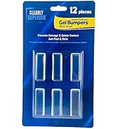 Clearly Superior Small 1.5" x .5" Clear Polymer Gel Bumpers. 12 Pcs.