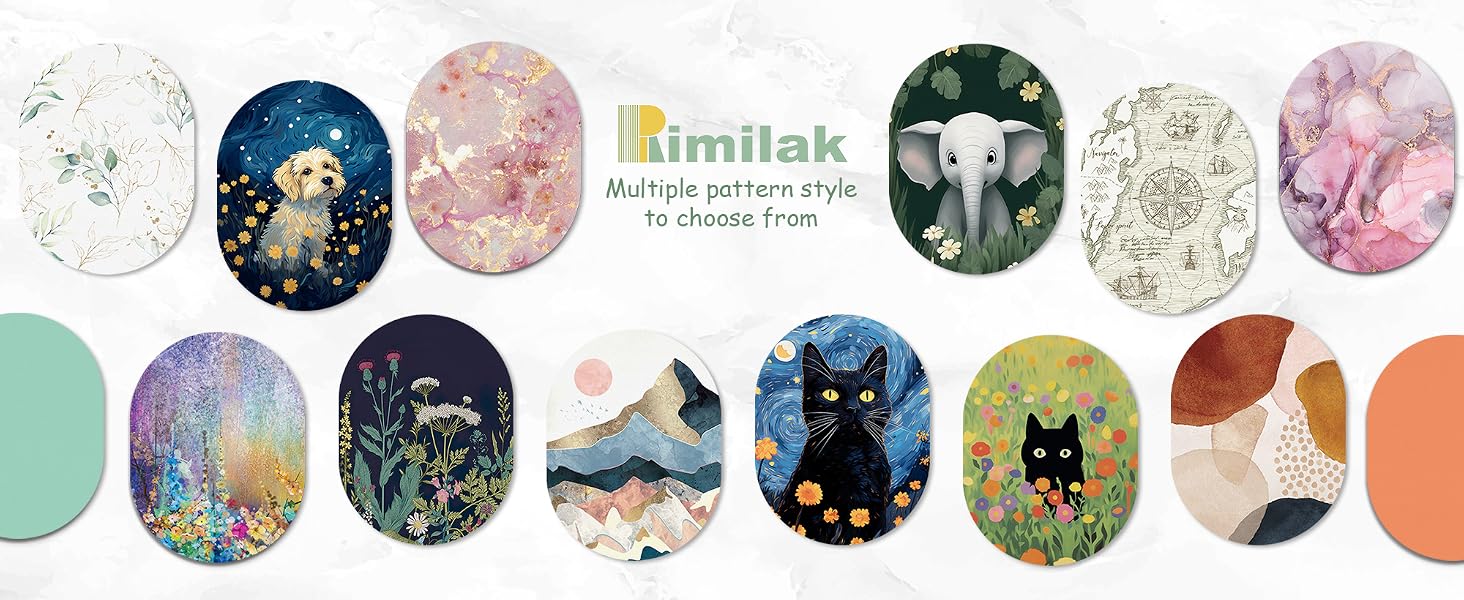 Rimilak Small Mouse Pad 6 x 8 Inch, Irregular Mini Mousepad