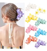 ANBALA 8Pcs Flower Hair Clips Matte Non-slip Hair Claws for Women Large Claw Clips for Thick Hair...