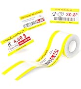 NIIMBOT Refill Label- 300DPI Red & Black Dual Color Sticker Paper Yellow Line (1.5"x2.76"/38x70mm...